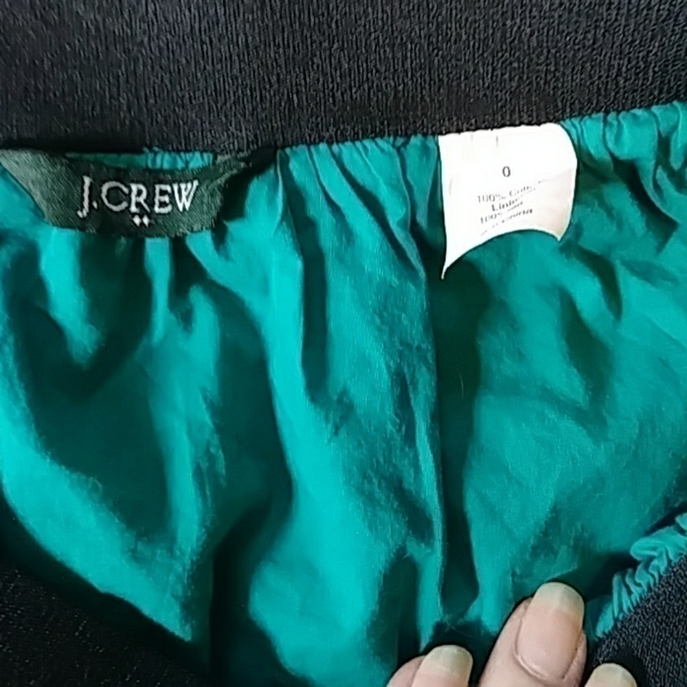 J. Crew Teal Blue/Green Elastic Waist Mini Skirt - Picture 4 of 5
